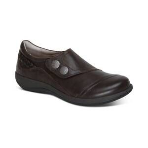 NEW AETREX women's karina monk strap loafer in iron